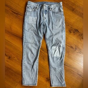 Levi’s 501 Patchwork Jeans Straight Skinny Leg Size 26